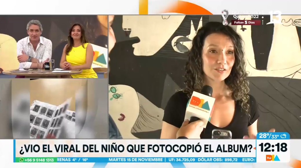 Mónica Soto durante un contacto con el matinal Tu Día
