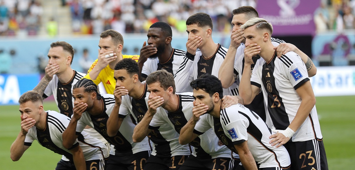 Selección de Alemania se tapa la boca como protesta contra Qatar y la FIFA