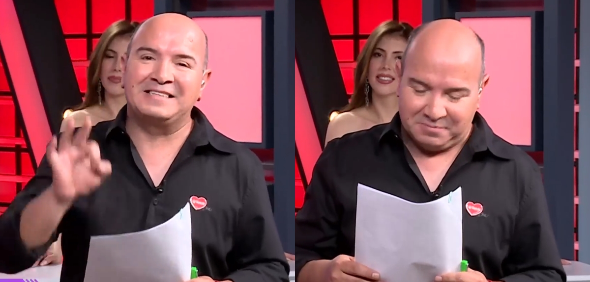 Andrés Baile protagonizó cómico chascarro en debut de Sígueme y te sigo: 