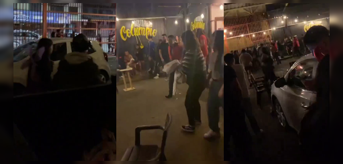 Registran impactante balacera en plena fiesta de Halloween en Valdivia