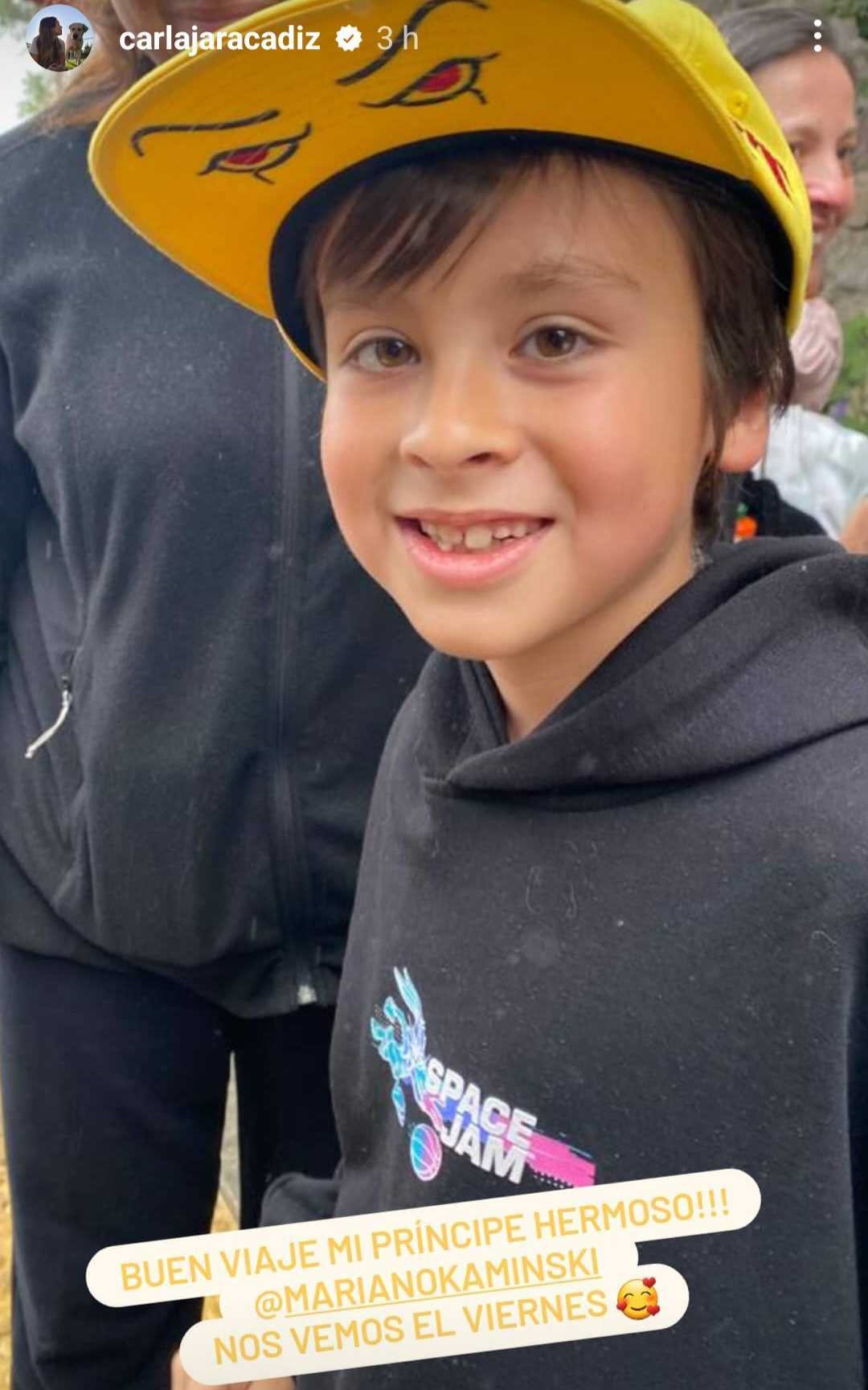 Carla Jara hijo Mariano