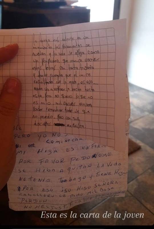 Carta joven que robó centro de depilación en Arica