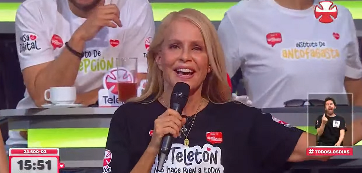 El guiño de Cecilia Bolocco sobre su matrimonio que sacó risas en la Teletón: 