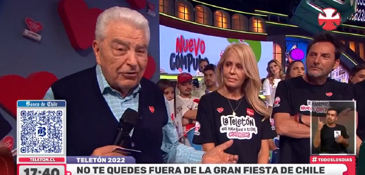 Carolina Infante captó la desoladora reacción de Don Francisco frente adverso panorama de la Teletón