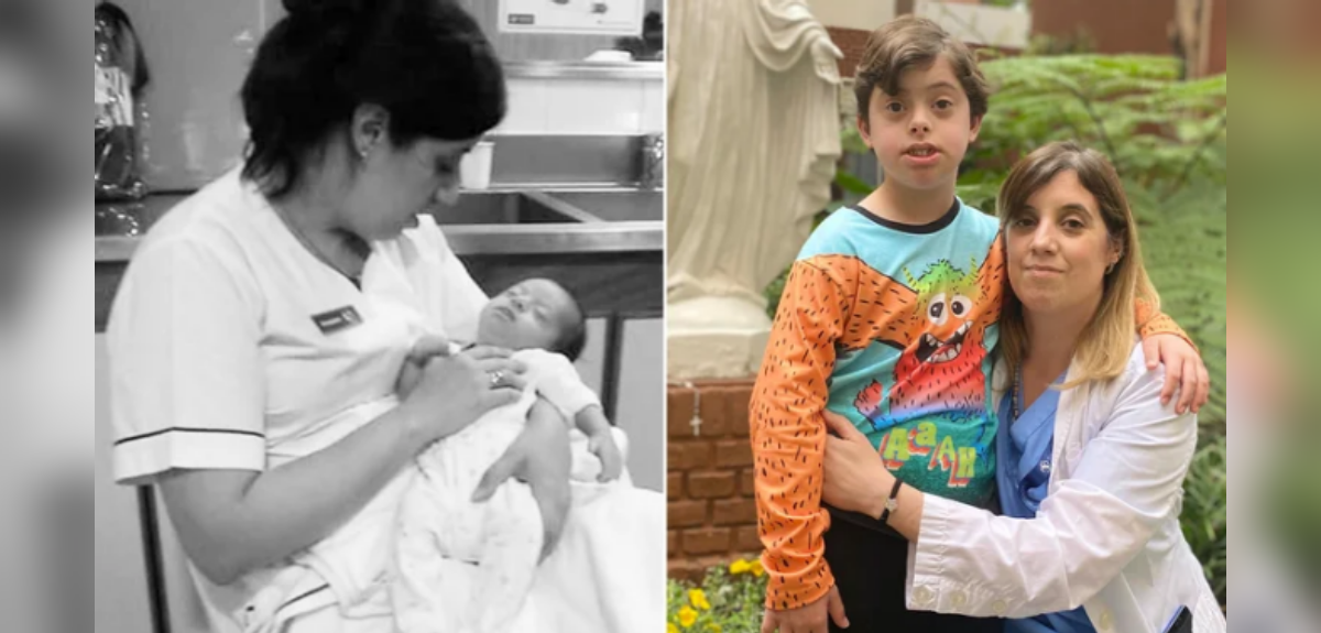 Argentina: la historia de enfermera que adoptó a bebé con síndrome de Down rechazado por sus padres