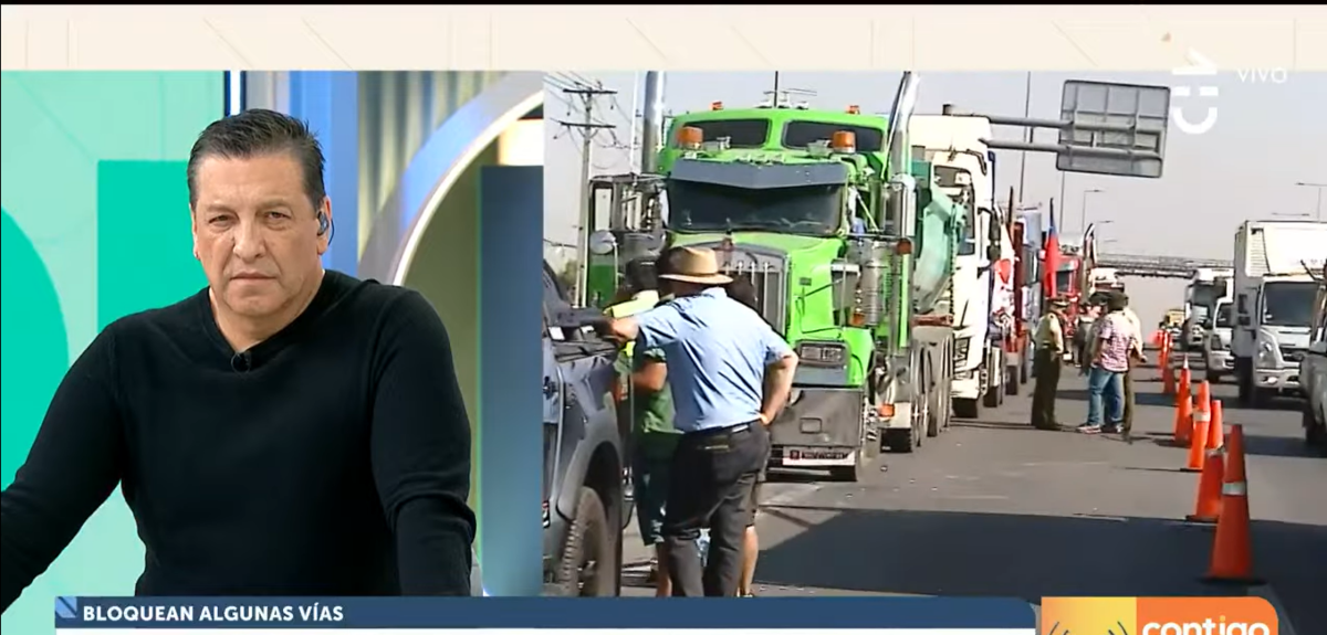 Camioneros increpan a equipo de 'Contigo en la mañana' tras ser grabados en medio de un asado