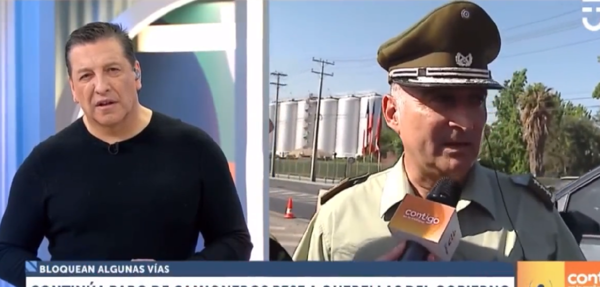 Carabineros aclaró dichos de coronel sobre paro de camioneros: “Se le solicitarán las explicaciones