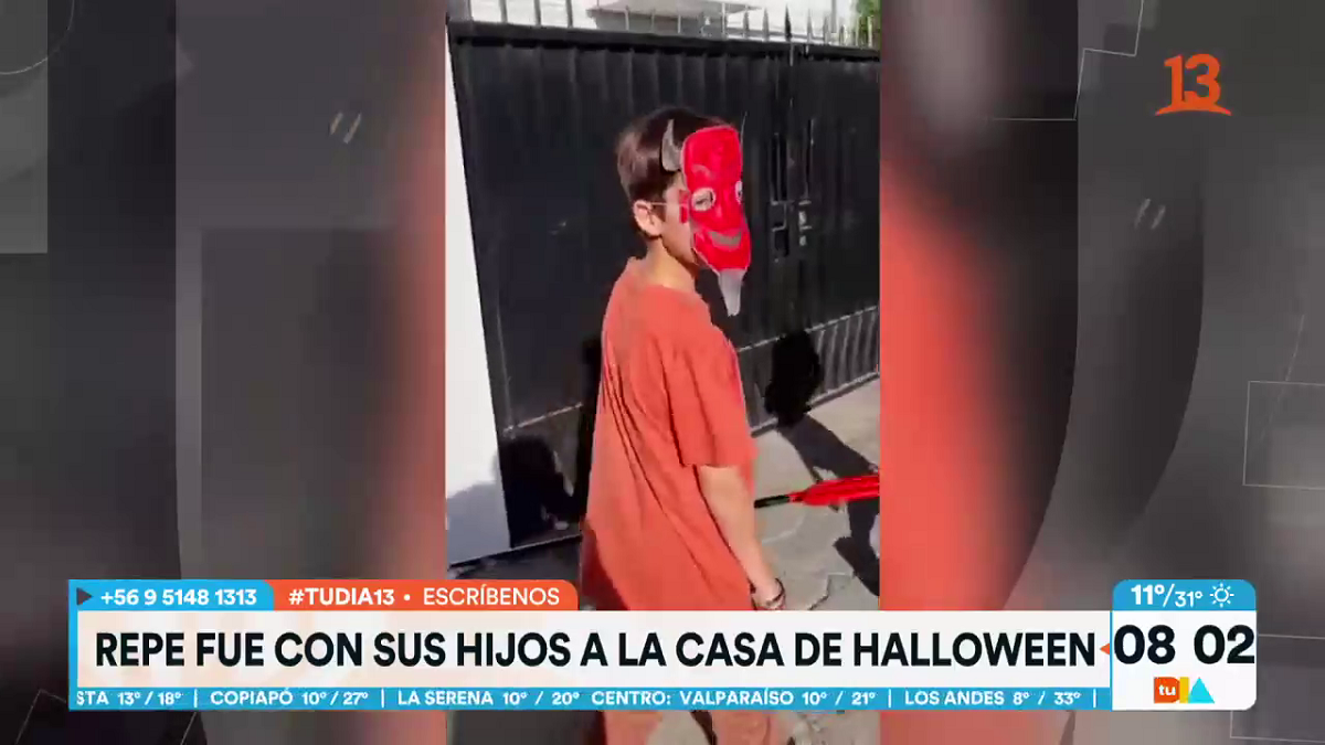 José Luis Repenning contó cómo pasó Halloween con sus hijos: visitó popular ‘mansión embrujada’