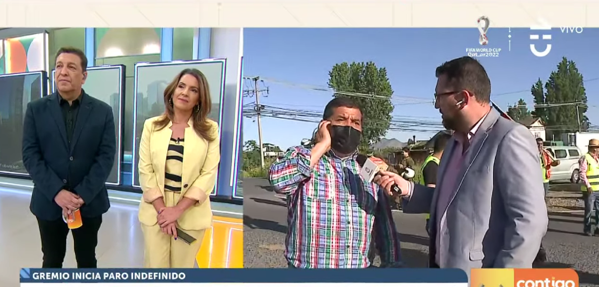 Julio César se enfrascó en tenso diálogo con camionero que recordó incidente con periodista de CHV