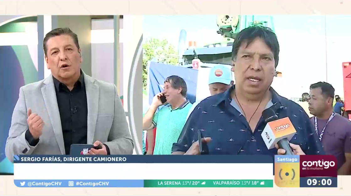 Julio César Rodríguez se molestó con dirigente camionero en Contigo en la mañana: "¿Qué le pasa?"
