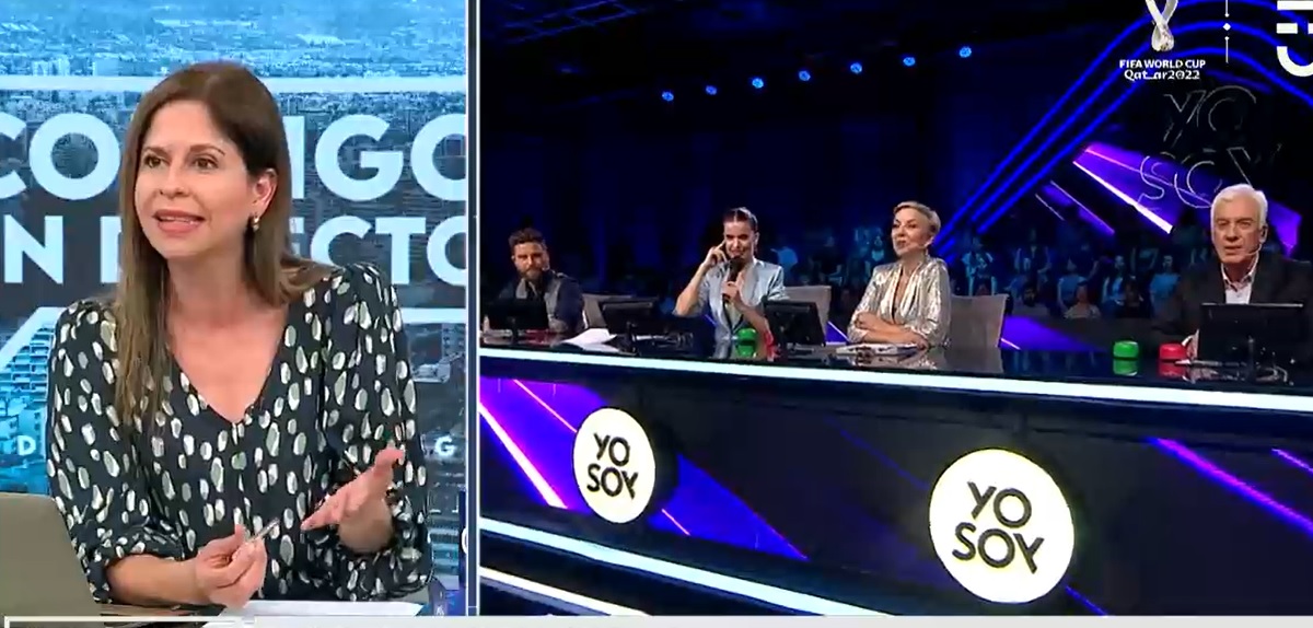 Karina Álvarez habla con jurado de Yo Soy