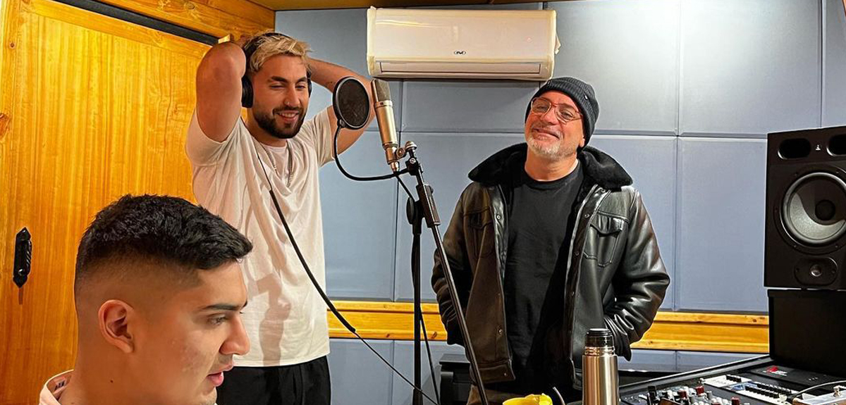 Luis Jara acompañó a su hijo en un nuevo paso de su carrera musical: 