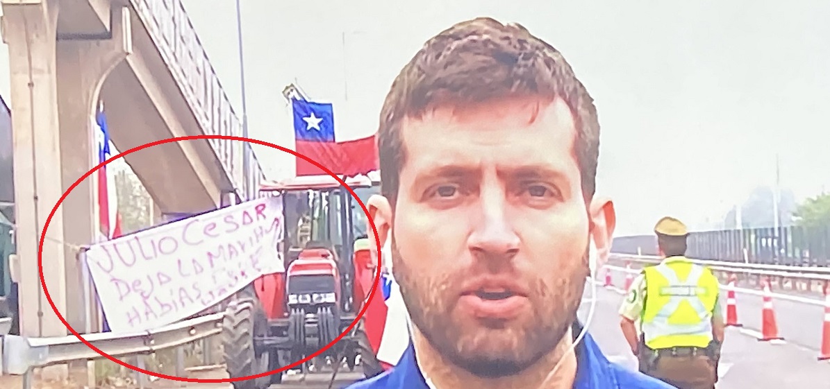 Lienzo camioneros Julio César Rodríguez