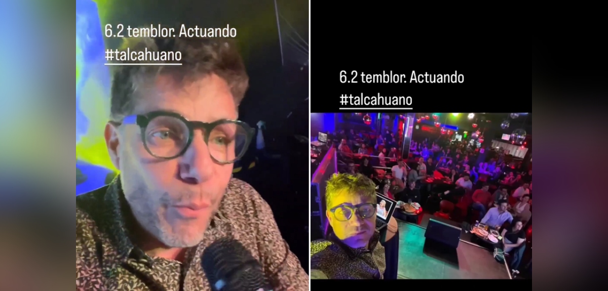 Pablo Zúñiga vivió fuerte sismo actuando en Talcahuano: 