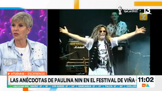Paulina Nin recordó incómodo momento que vivió en Viña 1991.