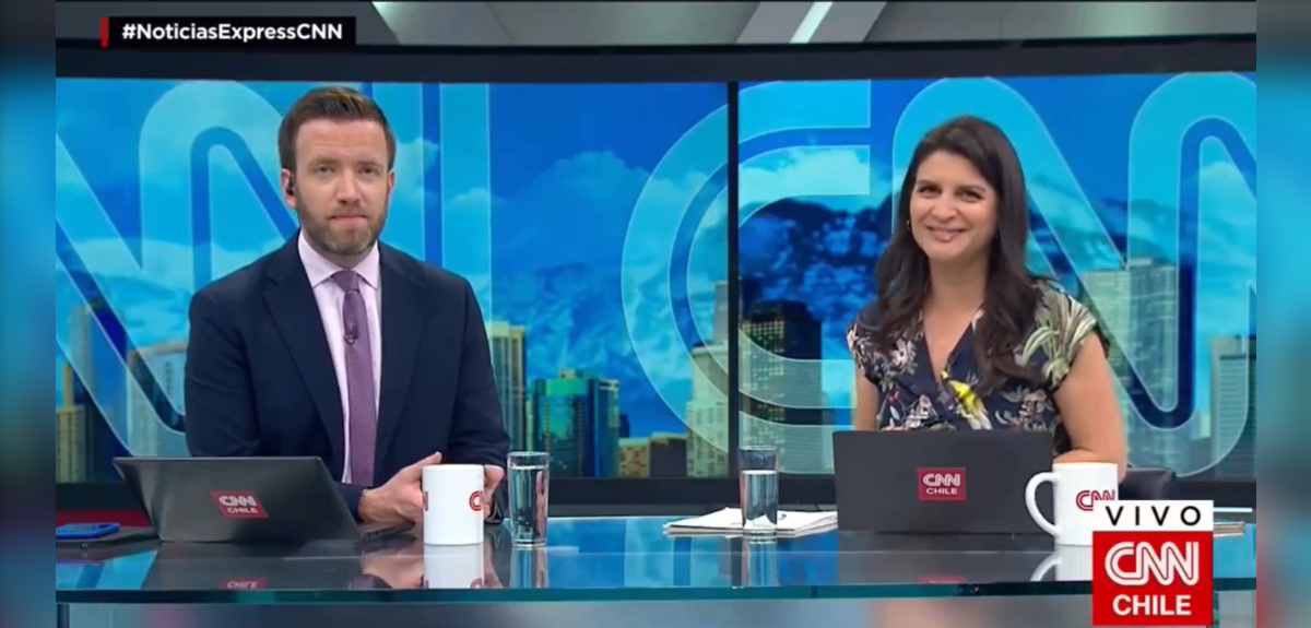 Micrófono abierto expuso sincera reacción de periodistas de CNN Chile a noticia que presentaban