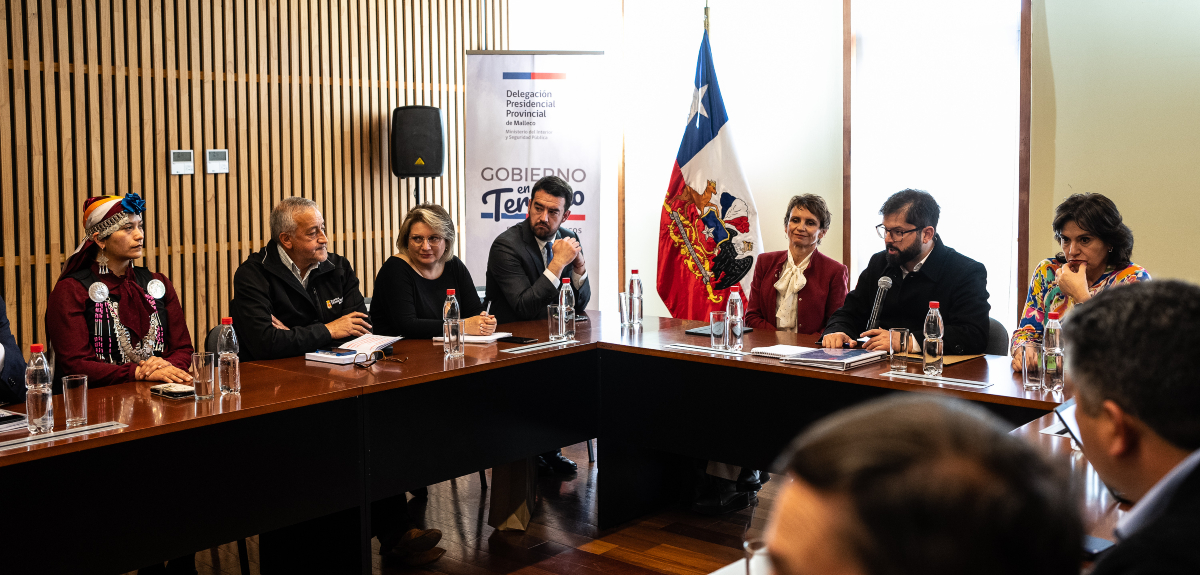 reunión víctimas Boric