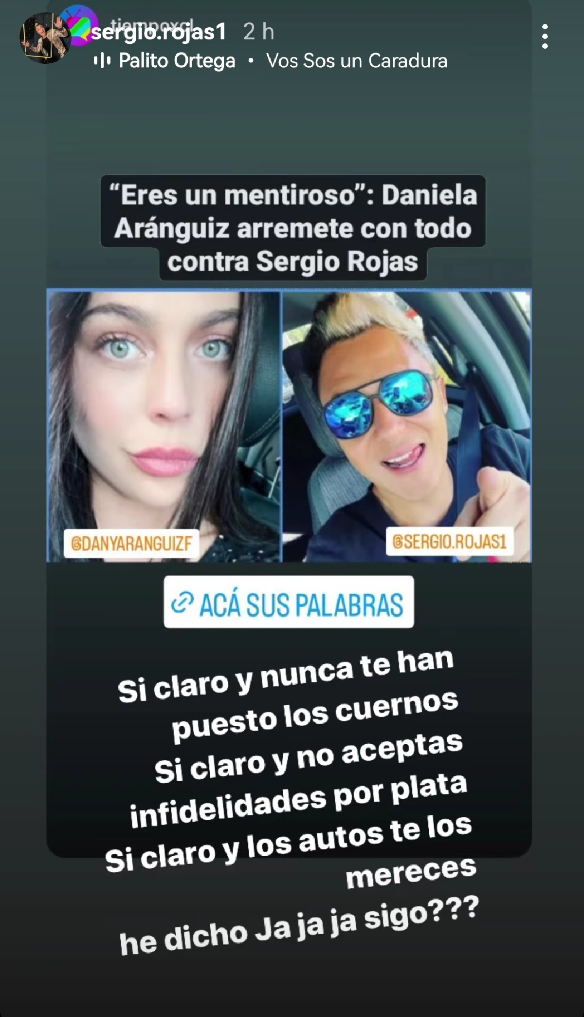 Sergio Rojas Daniela Aránguiz