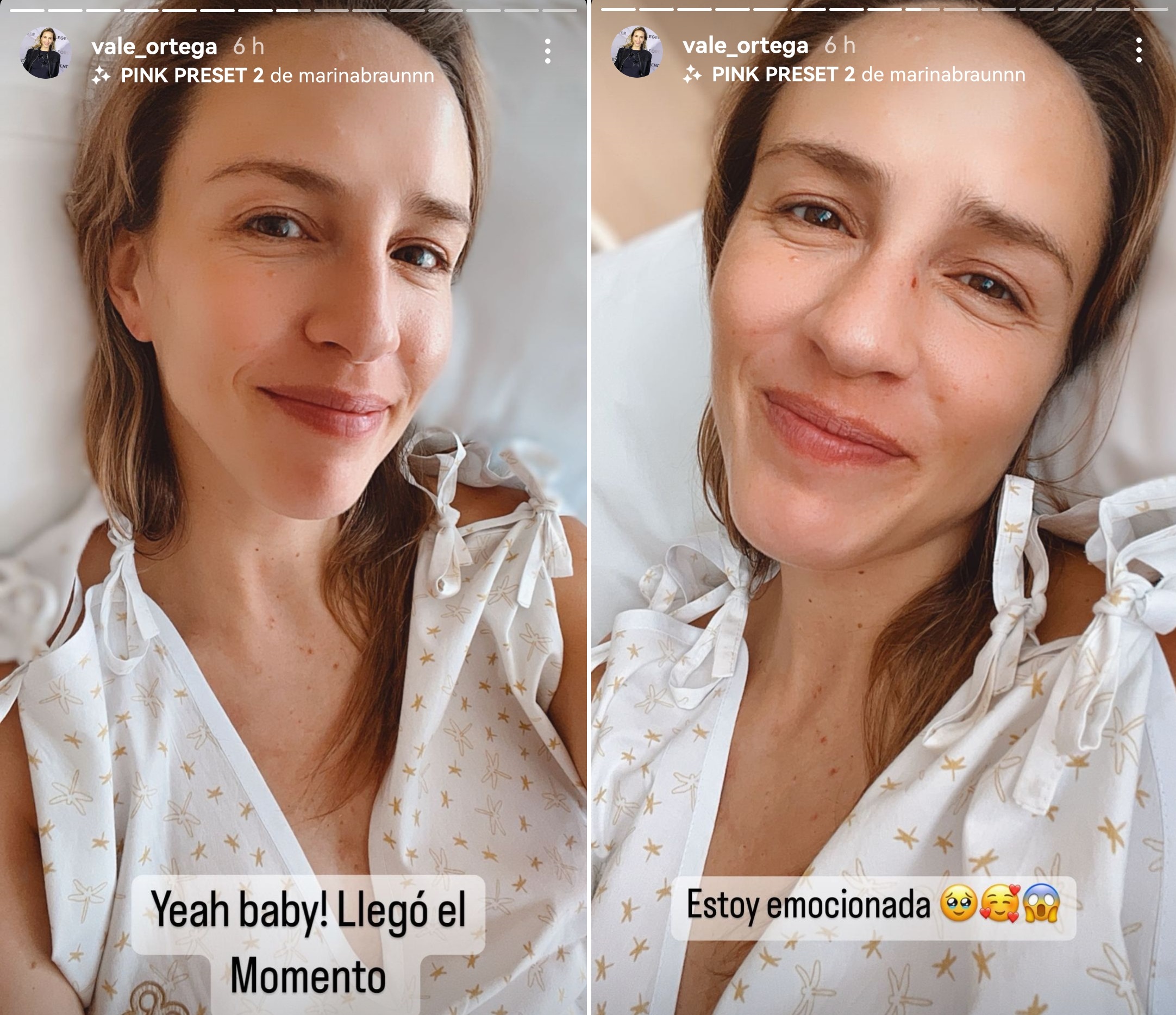 Valeria Ortega nacimiento segunda hija