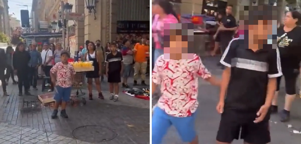 Carabineros detuvo a madre de los niños que portaban cuchillos en Paseo Ahumada: ella dio su versión