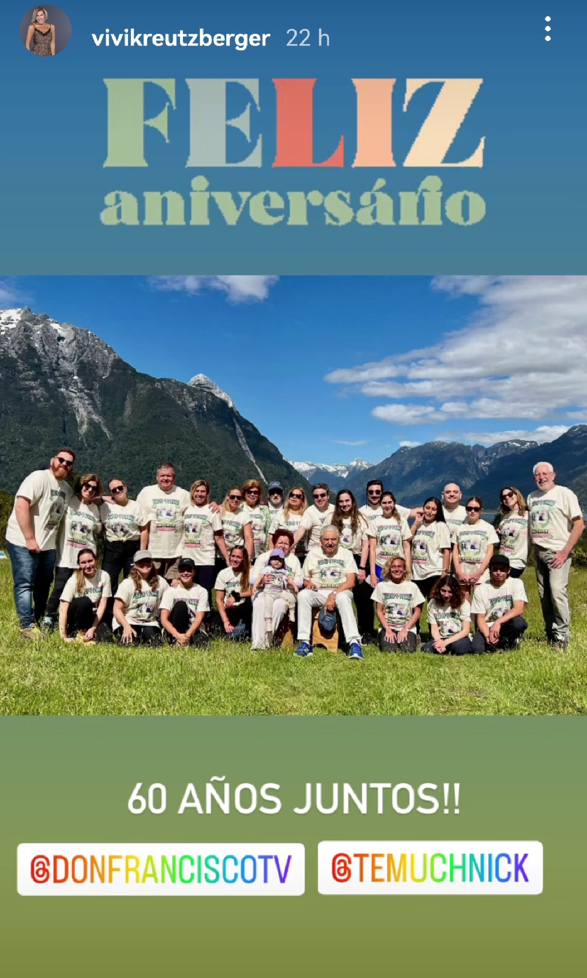 vivi kreutzberger aniversario matrimonio don francisco