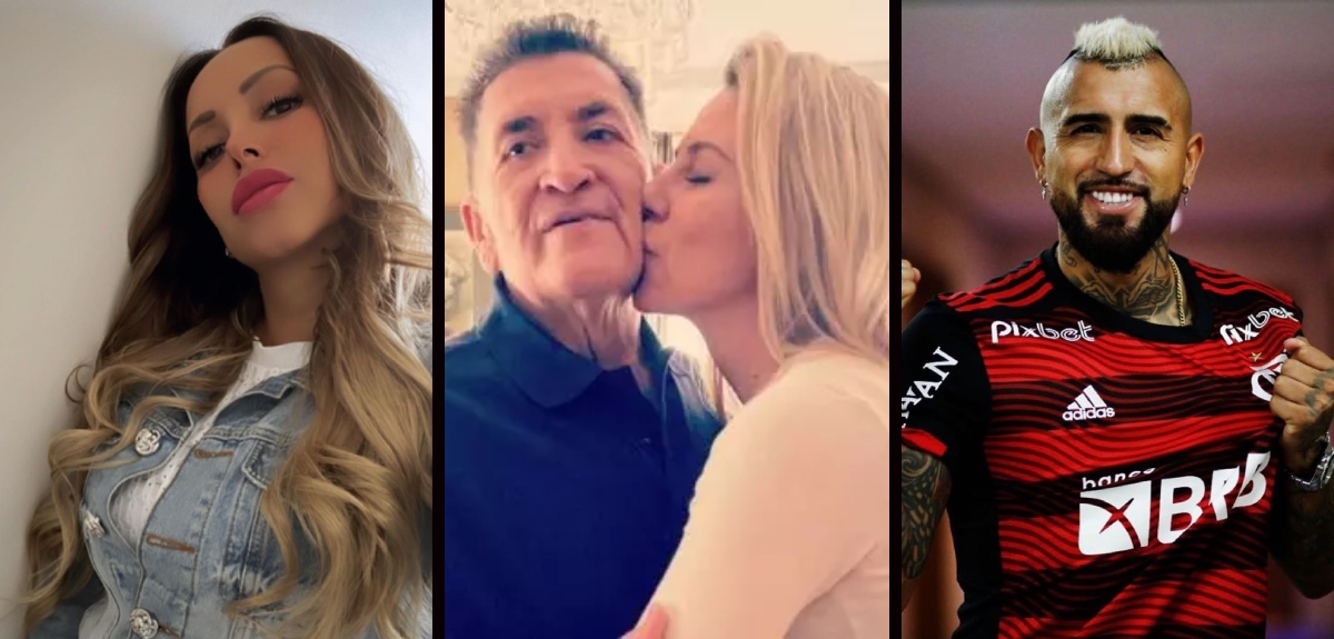 Arturo Vidal y Marité Matus visitaron al padre de Gisella Gallardo: 