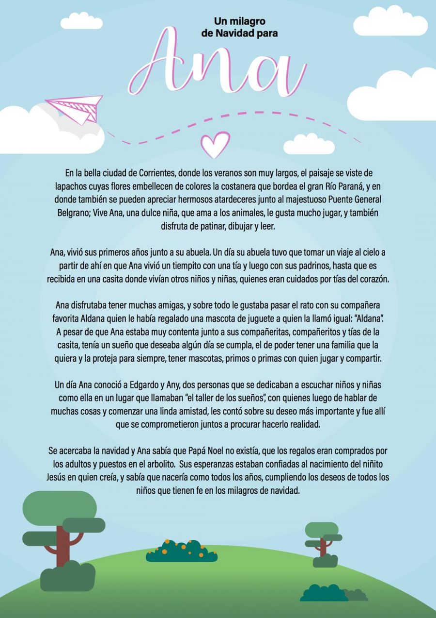 Niña argentina adoptada