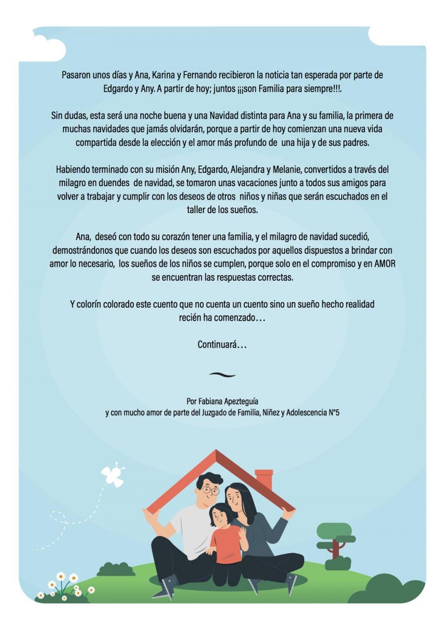 Niña argentina adoptada