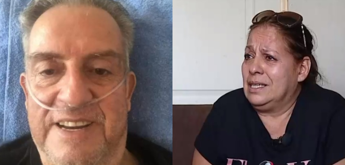 Esposa de paciente que cayó del sexto piso del Hospital San Borja: 