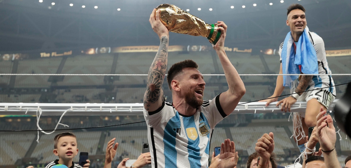 Lio Messi tras ganar el Mundial: 