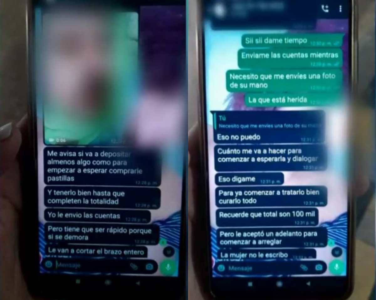 Mensajes de secuestradores 