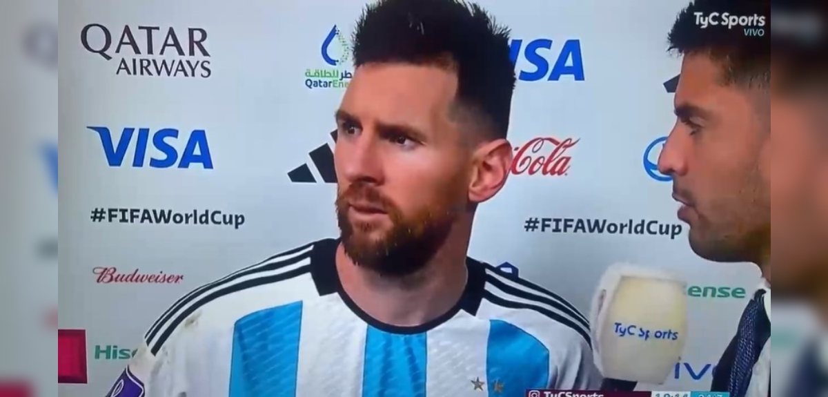 Con quién se enojó Leo Messi durante una entrevista tras vencer a Países Bajos: 