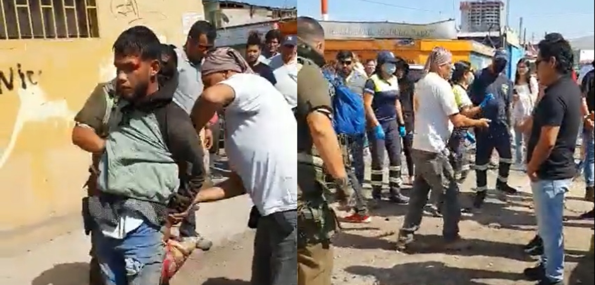 Motochorros salieron eyectados tras colisionar con un vehículo mientras escapaban de Carabineros