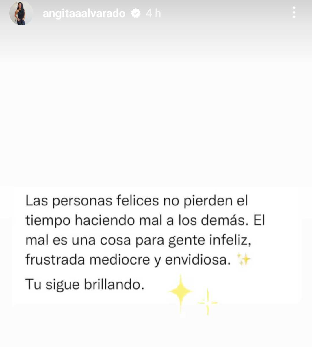 Angie Alvarado reflexión