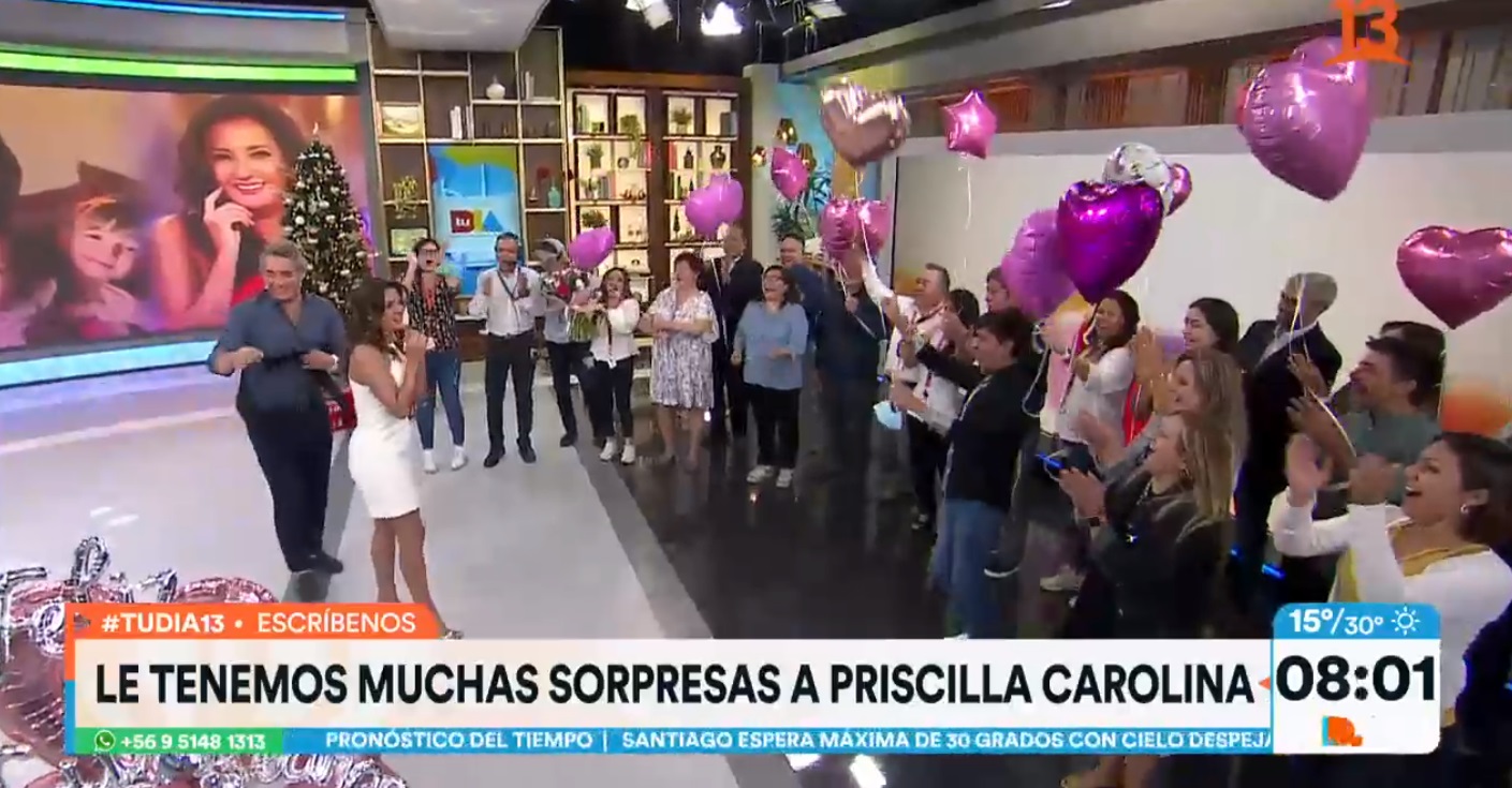 Sorpresa de cumpleaños de Priscilla Vargas