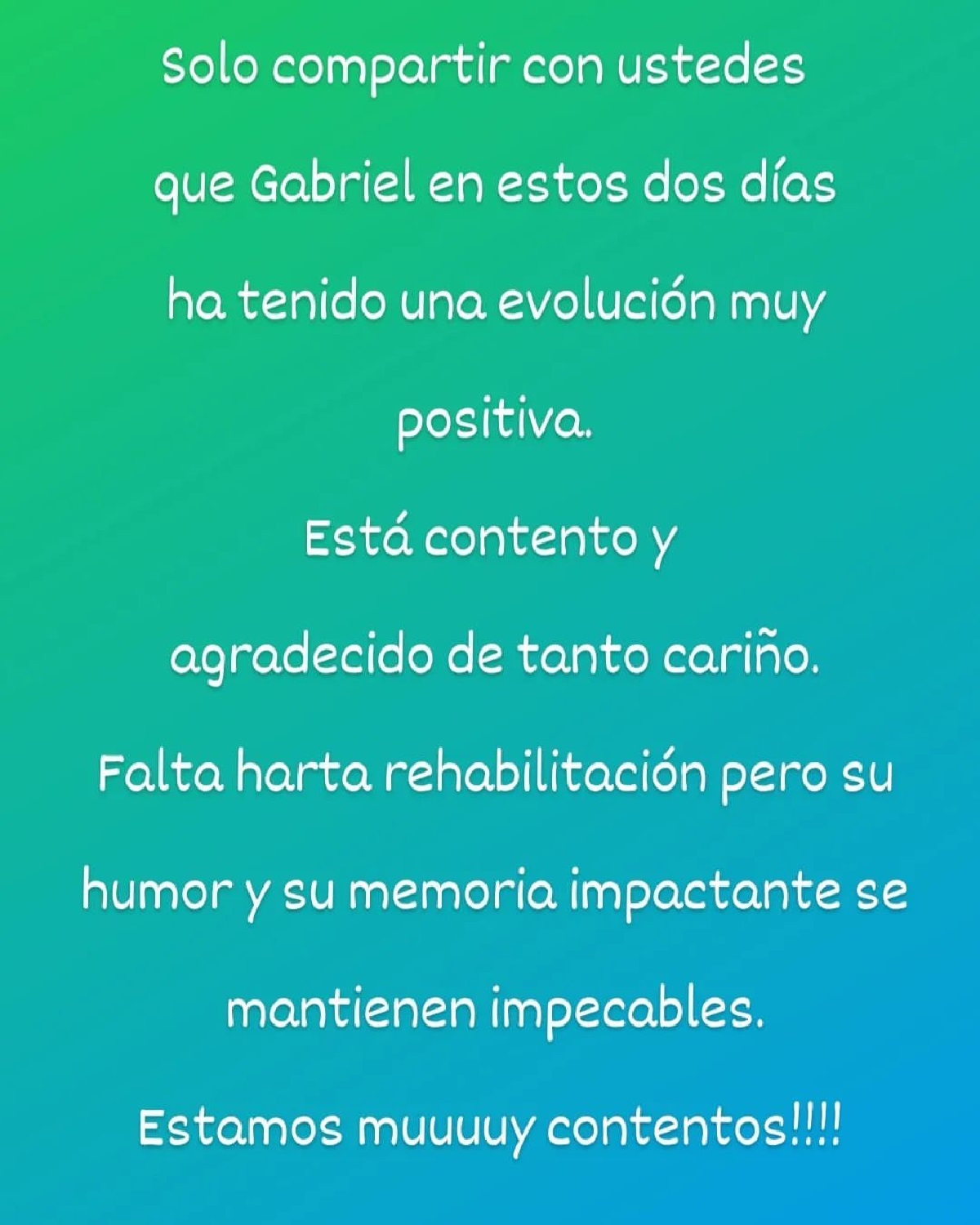 actializan estado salud Gabriel Prieto