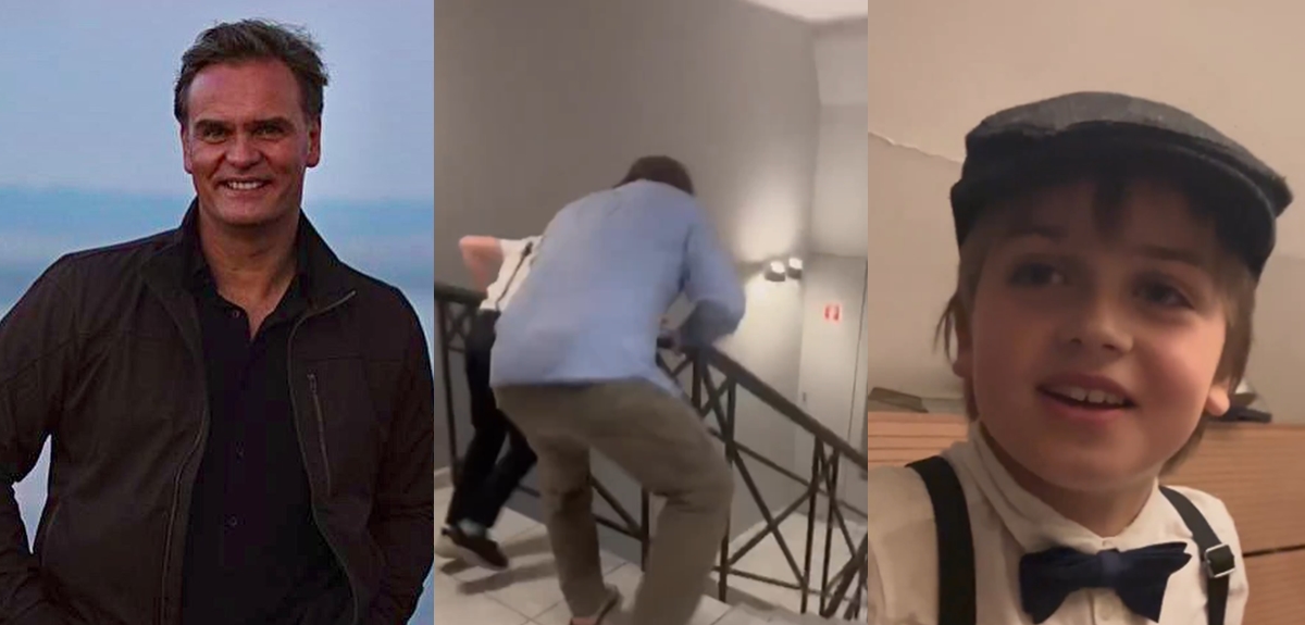 Amaro Gómez-Pablos mostró encuentro de su hijo con Viejito Pascuero: 