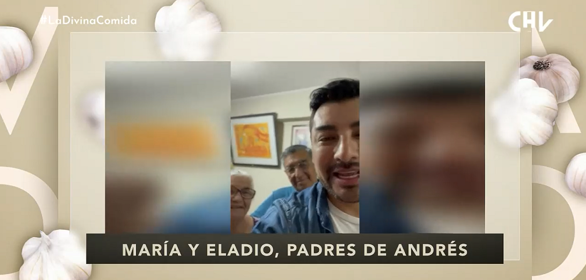 La tierna aparición de los papás de Andrés Caniulef en La Divina Comida: 