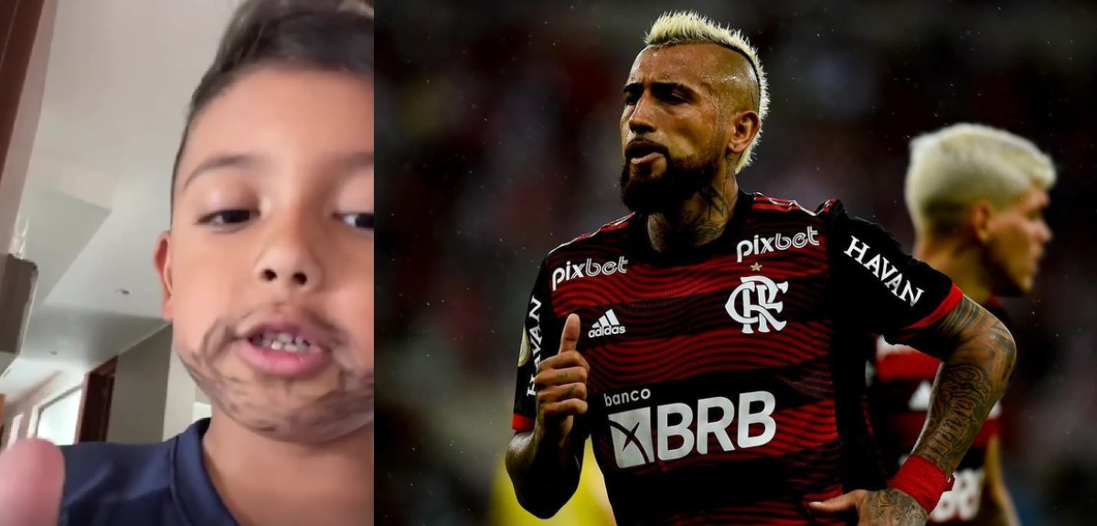 El especial saludo que recibió Arturo Vidal de su hijo menor con Marité Matus: 'King' subió video