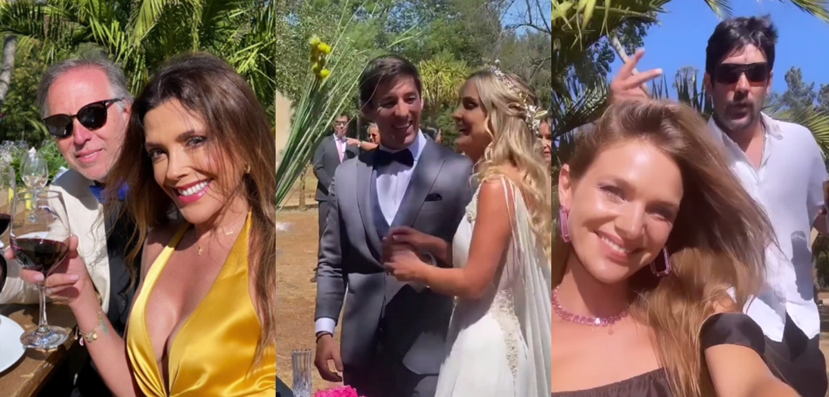 Junto a Mayte Rodríguez: Carolina Arregui compartió imágenes de íntimo matrimonio de su hijastro