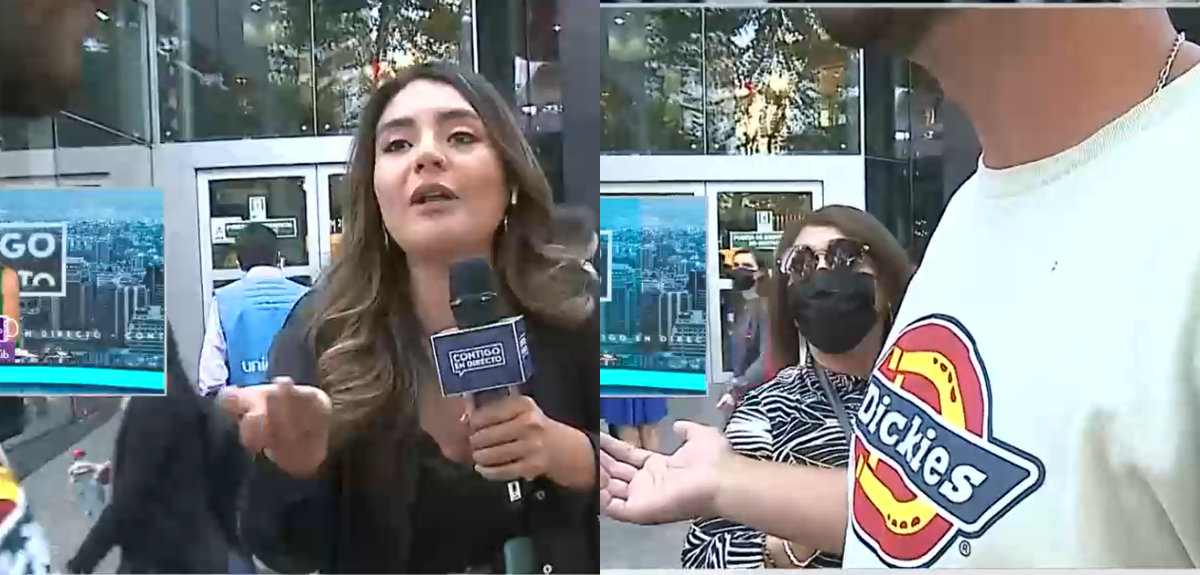 Daniela Muñoz vive tenso momento con vendedor ambulante en pleno despacho para Contigo en directo