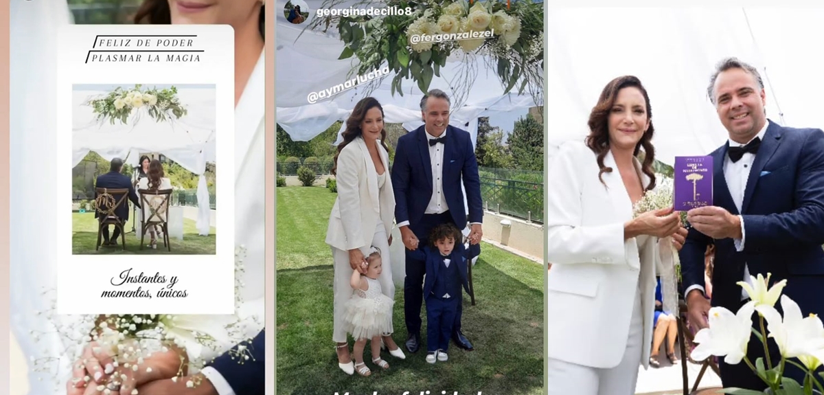 Fernando González y Luciana Aymar mostraron íntimas fotos de su matrimonio: "Gracias infinitas"