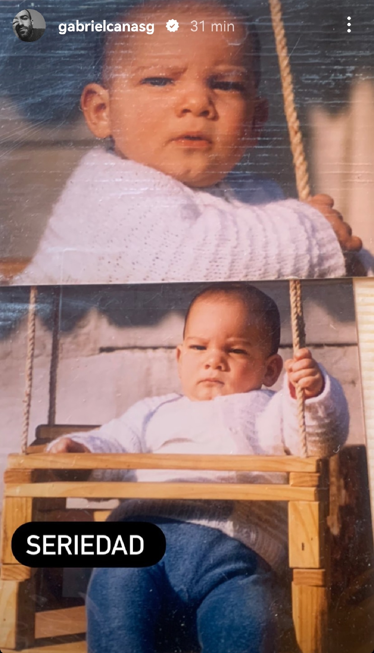 Gabriel Cañas foto bebé La Ley de Baltazar