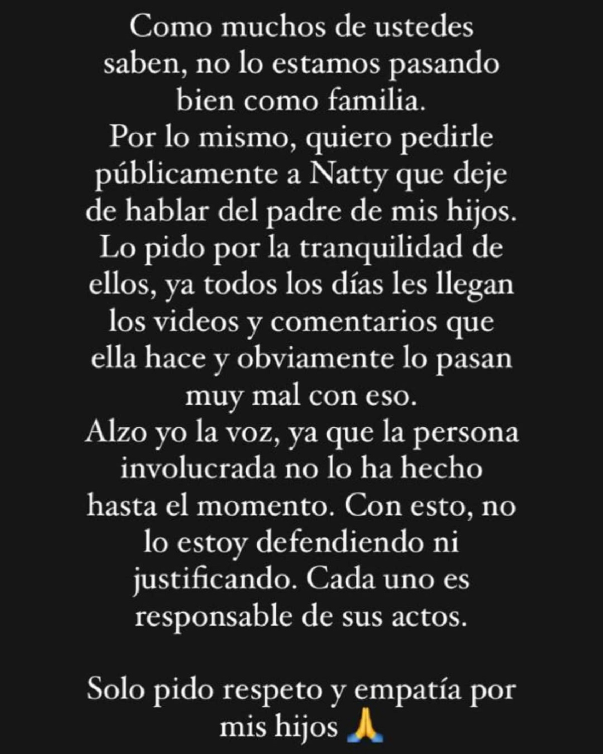 Gissella Gallardo y su petición a Natthy Chilena por polémica con Mauricio Pinilla: "Por mis hijos"
