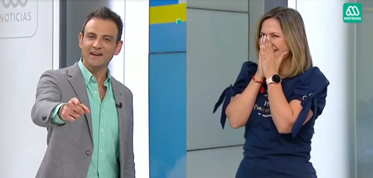 Gonzalo Ramírez 'echó al agua' error de Michelle Adam en Meganoticias: “Me llegué a poner roja”