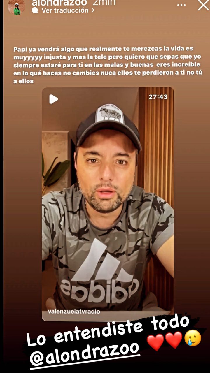 Hija de Daniel Valenzuela dedicó mensaje a su padre por fin de Más Vivi