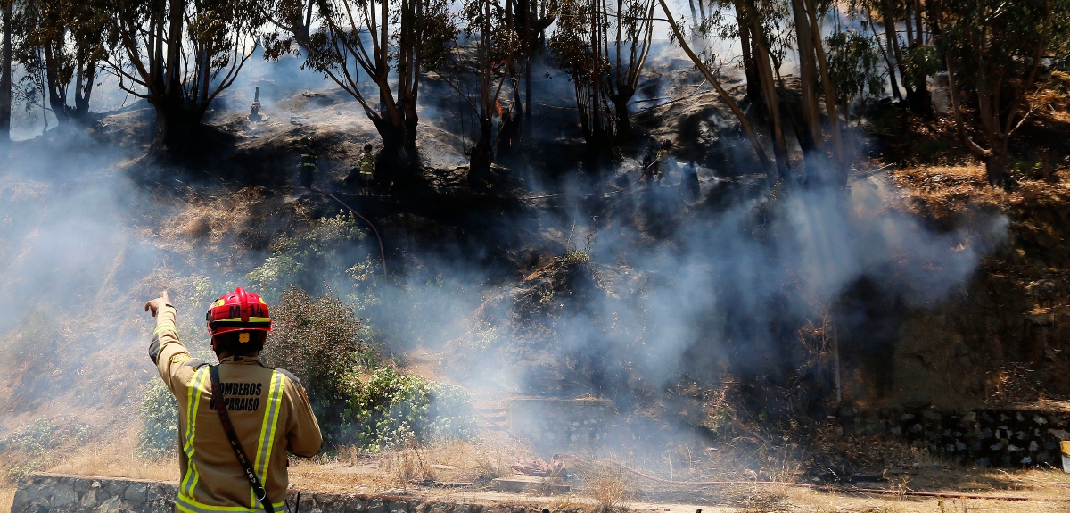 Alarma nacional: Onemi confirmó 69 incendios forestales activos y ocho alertas rojas a nivel país