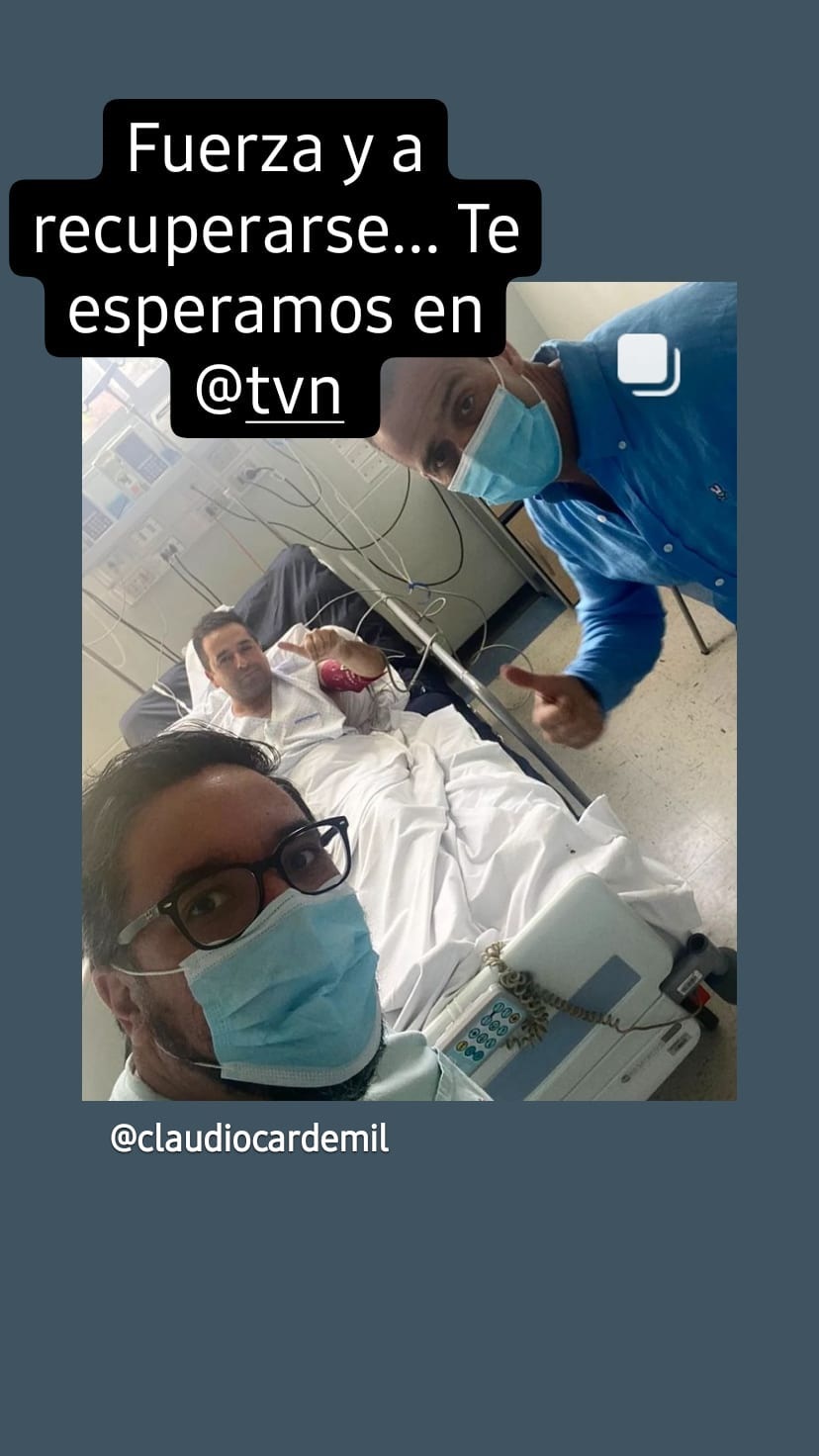 Iván Núñez visitó a productor de TVN hospitalizado