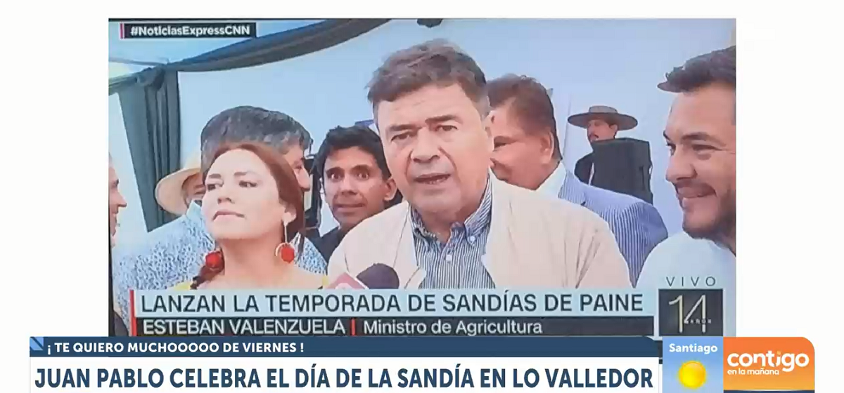 Juan Pablo Queraltó tuvo inesperada aparición en CNN Chile y sacó risas en matinal de CHV