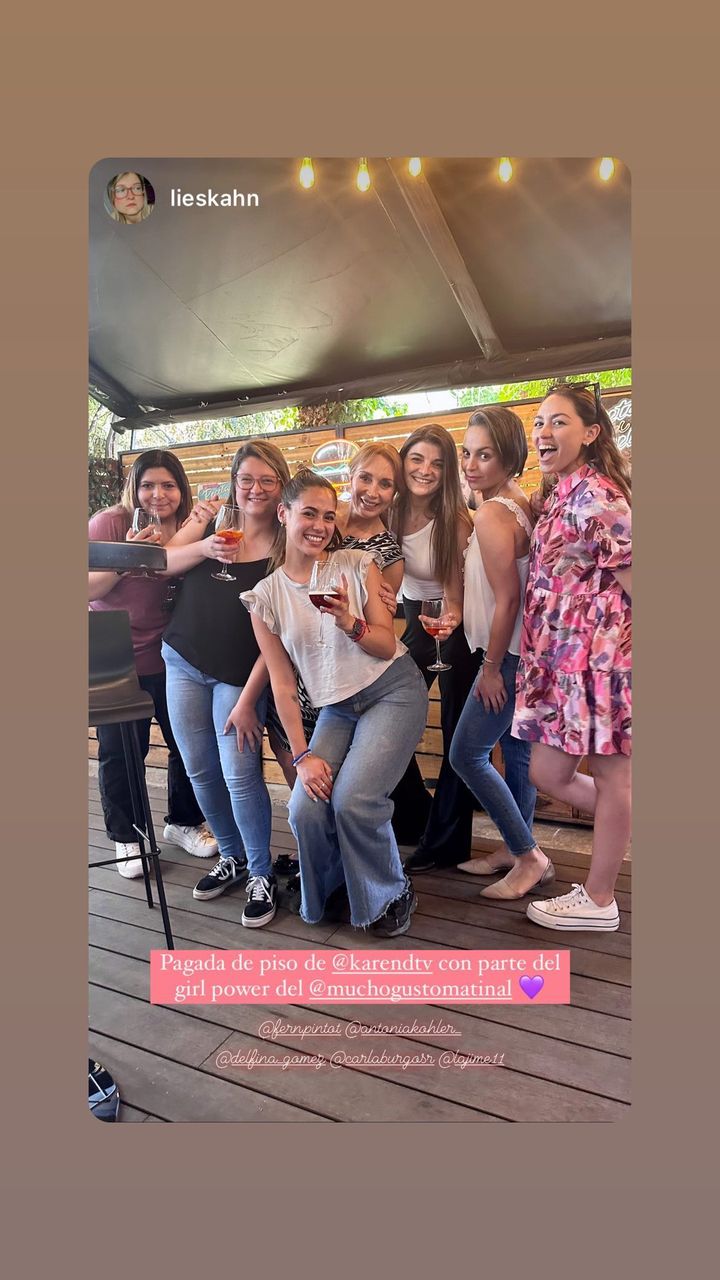 Karen Doggenweiler compartió especial momento con equipo de Mucho Gusto.